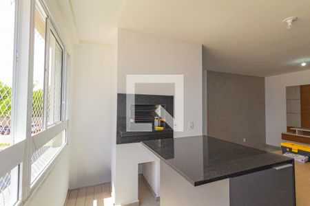 Cozinha e churrasqueira de apartamento para alugar com 2 quartos, 46m² em Fátima, Canoas