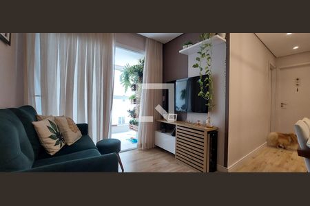 Sala de apartamento à venda com 2 quartos, 58m² em Jardim, Santo André