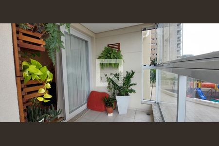 Varanda Sala de apartamento à venda com 2 quartos, 58m² em Jardim, Santo André