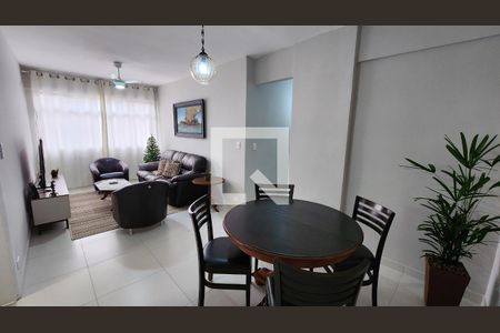 Sala de apartamento para alugar com 3 quartos, 88m² em Gonzaga, Santos