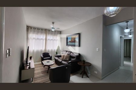 Sala de apartamento para alugar com 3 quartos, 88m² em Gonzaga, Santos