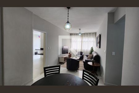 Sala de apartamento para alugar com 3 quartos, 88m² em Gonzaga, Santos