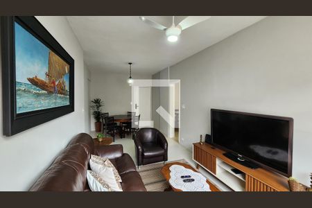 Sala de apartamento para alugar com 3 quartos, 88m² em Gonzaga, Santos