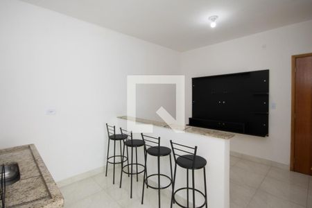 Sala e Cozinha  de kitnet/studio para alugar com 1 quarto, 32m² em Vila Guilherme, São Paulo