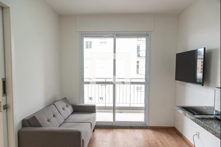 Sala/cozinha de apartamento para alugar com 1 quarto, 27m² em Vila Mariana, São Paulo