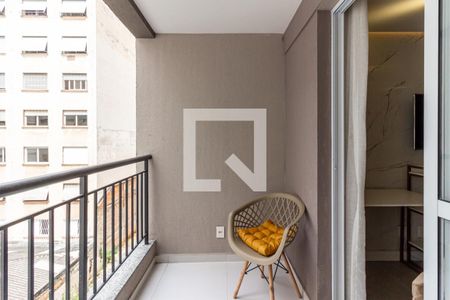 Varanda de kitnet/studio para alugar com 1 quarto, 30m² em Consolação, São Paulo