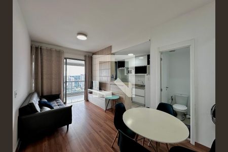 Sala de apartamento para alugar com 1 quarto, 53m² em Chácara Santo Antônio (zona Sul), São Paulo