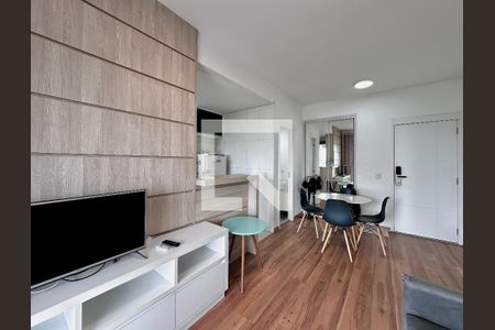 Sala de apartamento para alugar com 1 quarto, 53m² em Chácara Santo Antônio (zona Sul), São Paulo