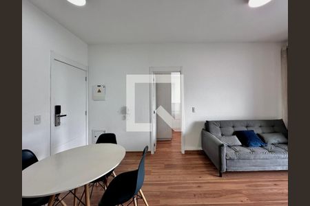 Sala de apartamento para alugar com 1 quarto, 53m² em Chácara Santo Antônio (zona Sul), São Paulo