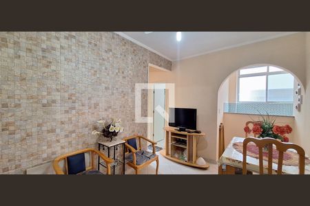 Sala de apartamento para alugar com 2 quartos, 56m² em Canto do Forte, Praia Grande