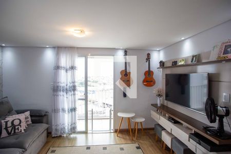 Sala de apartamento para alugar com 3 quartos, 69m² em Taboão, Diadema