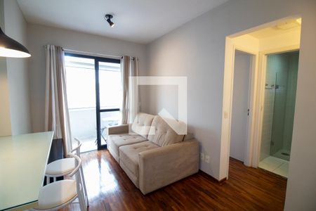 Sala de apartamento para alugar com 1 quarto, 40m² em Cidade Monções, São Paulo