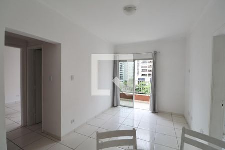 Sala de apartamento para alugar com 1 quarto, 45m² em Centro, Guarujá