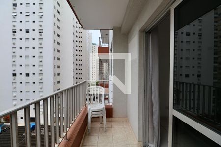 Varanda de apartamento para alugar com 1 quarto, 45m² em Centro, Guarujá