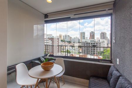 Studio -Varanda de apartamento à venda com 1 quarto, 32m² em Perdizes, São Paulo