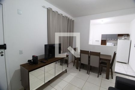 Sala de apartamento para alugar com 2 quartos, 45m² em Gávea, Uberlândia