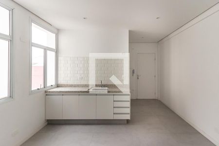 Sala - Cozinha Integrada de apartamento para alugar com 1 quarto, 36m² em Campos Elíseos, São Paulo