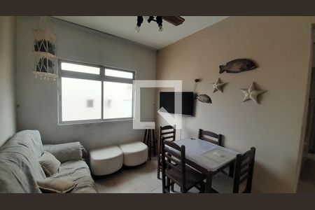 Sala de apartamento para alugar com 1 quarto, 40m² em Vila Caiçara, Praia Grande