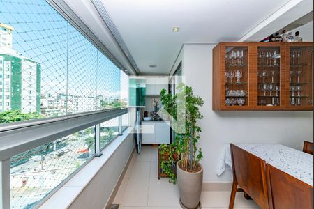 Varanda da Sala de apartamento para alugar com 3 quartos, 88m² em Grajaú, Belo Horizonte