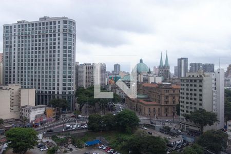 Sala - Vista de apartamento para alugar com 1 quarto, 28m² em Sé, São Paulo