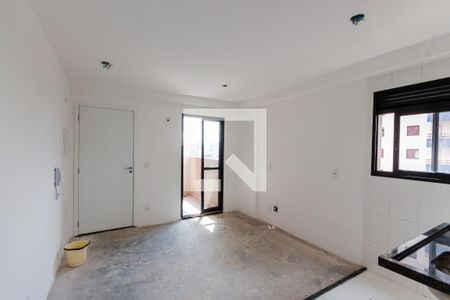 Sala e Cozinha de apartamento à venda com 2 quartos, 52m² em Campestre, Santo André