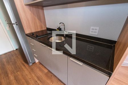 Cozinha de kitnet/studio para alugar com 1 quarto, 27m² em Vila Mariana, São Paulo