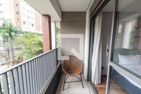 Varanda de kitnet/studio para alugar com 1 quarto, 27m² em Vila Mariana, São Paulo