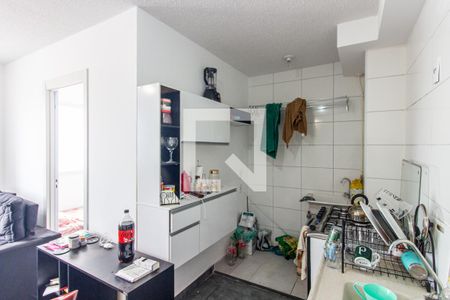 Sala-Cozinha de apartamento à venda com 2 quartos, 36m² em Jardim Santo Antonio, São Paulo