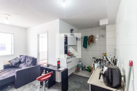 Sala-Cozinha de apartamento à venda com 2 quartos, 36m² em Jardim Santo Antonio, São Paulo