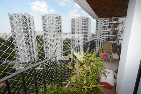 Varanda da Sala e Suíte de apartamento para alugar com 4 quartos, 280m² em Santo Amaro, São Paulo