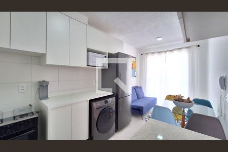 Sala/Cozinha de apartamento para alugar com 1 quarto, 31m² em Bom Retiro, São Paulo