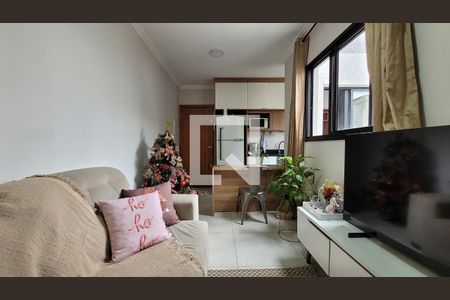 Sala de apartamento à venda com 2 quartos, 80m² em Jardim Utinga, Santo André