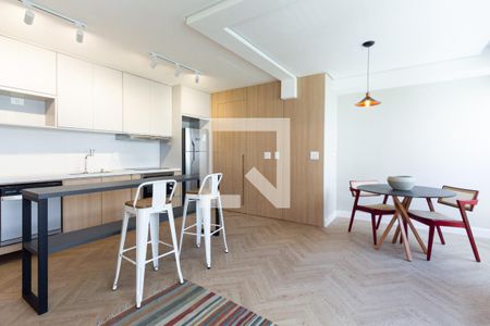 Sala/Cozinha de apartamento para alugar com 2 quartos, 69m² em Vila Nova Conceição, São Paulo