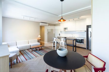 Sala/Cozinha de apartamento para alugar com 2 quartos, 69m² em Vila Nova Conceição, São Paulo