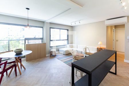 Sala/Cozinha de apartamento para alugar com 2 quartos, 69m² em Vila Nova Conceição, São Paulo