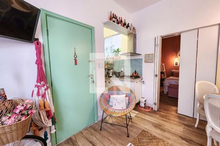 Sala de apartamento para alugar com 1 quarto, 38m² em Laranjeiras, Rio de Janeiro