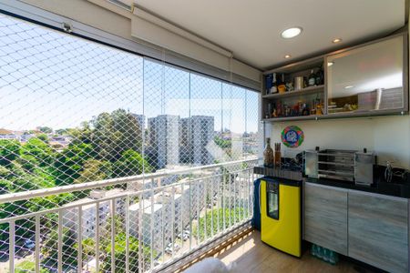 Varanda Gourmet de apartamento à venda com 2 quartos, 54m² em Jardim Ibitirama, São Paulo