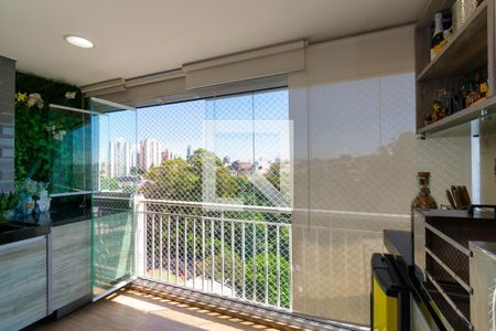 Varanda Gourmet de apartamento à venda com 2 quartos, 54m² em Jardim Ibitirama, São Paulo