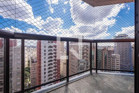 Sala - Varanda de apartamento para alugar com 1 quarto, 45m² em Jardins, São Paulo