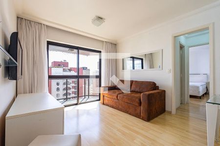 Sala de apartamento para alugar com 1 quarto, 45m² em Jardins, São Paulo