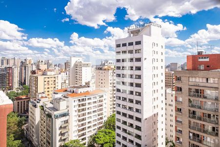 Sala - Vista Varanda de apartamento para alugar com 1 quarto, 45m² em Jardins, São Paulo