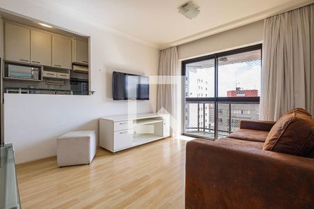 Sala de apartamento para alugar com 1 quarto, 45m² em Jardins, São Paulo