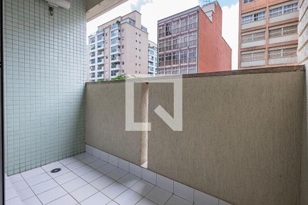 Sala/Cozinha - Varanda de apartamento para alugar com 1 quarto, 47m² em Pinheiros, São Paulo