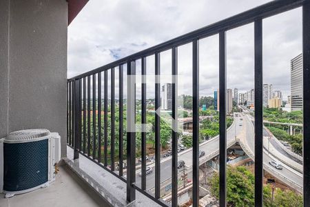 Studio - Varanda de kitnet/studio para alugar com 1 quarto, 24m² em Pinheiros, São Paulo