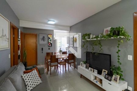 Sala  de apartamento à venda com 2 quartos, 60m² em Caiçaras, Belo Horizonte