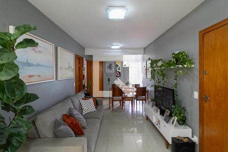 Sala  de apartamento à venda com 2 quartos, 60m² em Caiçaras, Belo Horizonte