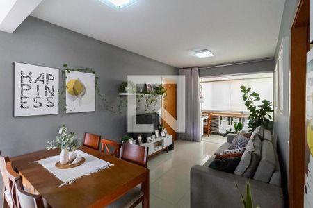 Sala  de apartamento à venda com 2 quartos, 60m² em Caiçaras, Belo Horizonte