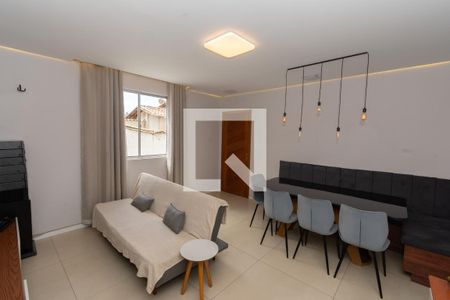 Sala de apartamento à venda com 3 quartos, 81m² em Inconfidentes, Contagem