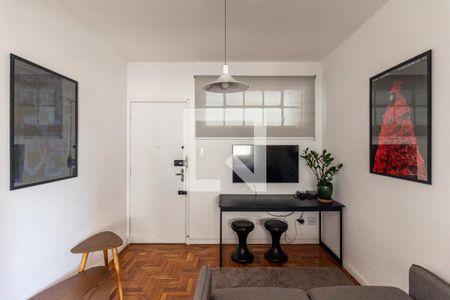 Studio - Detalhe Cortina de kitnet/studio para alugar com 1 quarto, 30m² em Santa Ifigênia, São Paulo