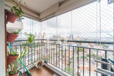 Varanda da Sala de apartamento à venda com 2 quartos, 49m² em Vila Eldizia, Santo André